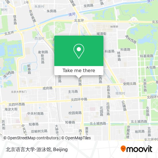 北京语言大学-游泳馆 map
