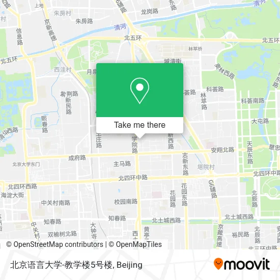 北京语言大学-教学楼5号楼 map