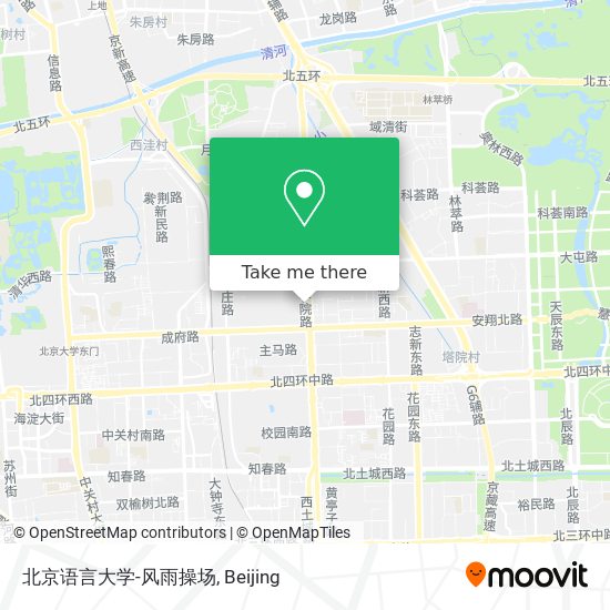 北京语言大学-风雨操场 map