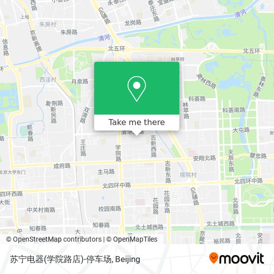 苏宁电器(学院路店)-停车场 map