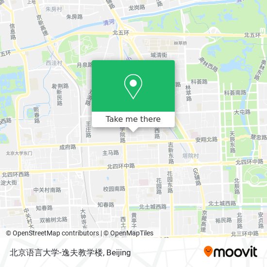 北京语言大学-逸夫教学楼 map