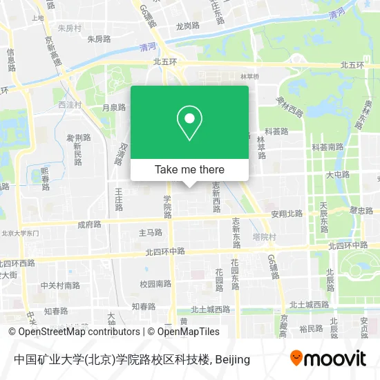 中国矿业大学(北京)学院路校区科技楼 map