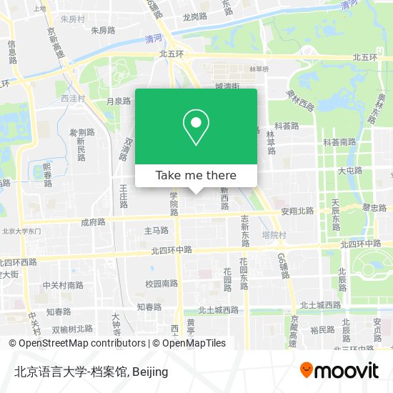 北京语言大学-档案馆 map