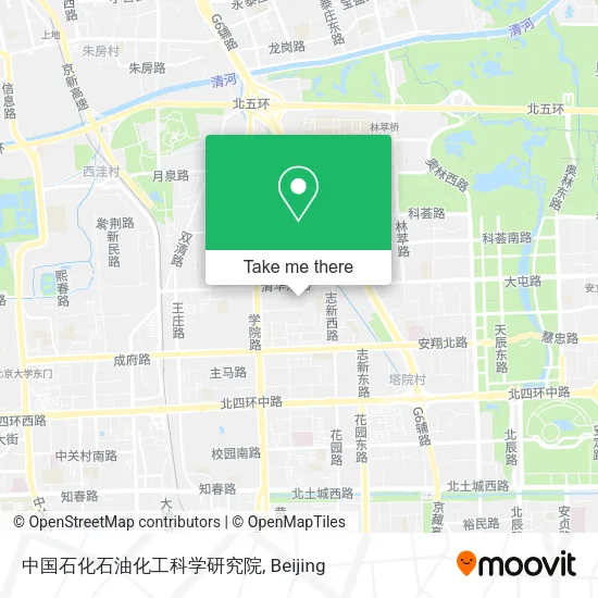中国石化石油化工科学研究院 map