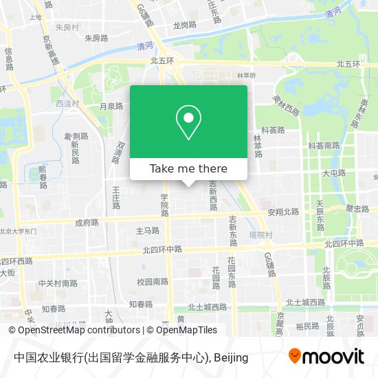 中国农业银行(出国留学金融服务中心) map