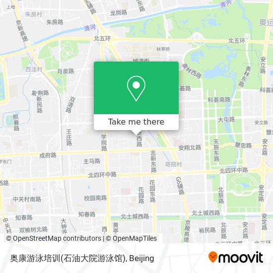 奥康游泳培训(石油大院游泳馆) map