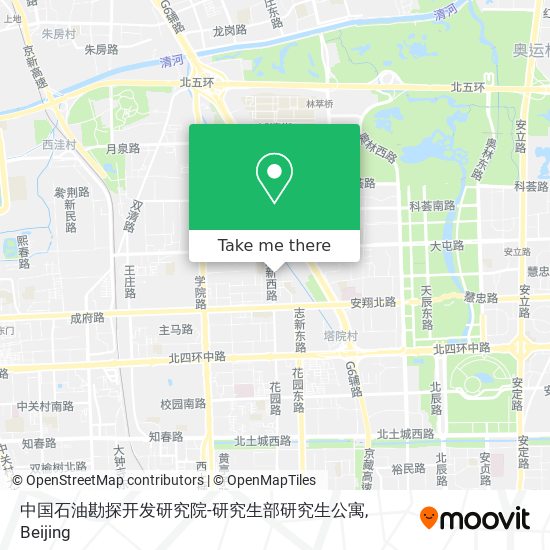 中国石油勘探开发研究院-研究生部研究生公寓 map
