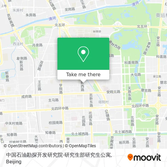 中国石油勘探开发研究院-研究生部研究生公寓 map