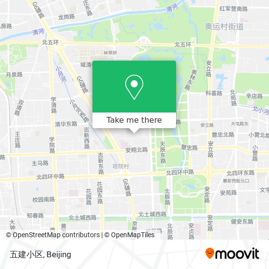 五建小区 map