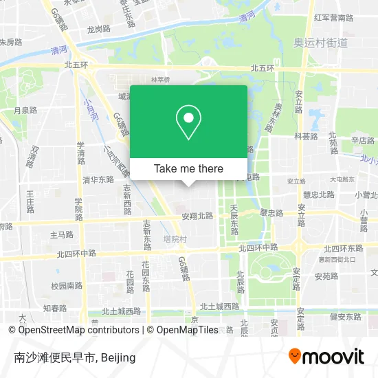 南沙滩便民早市 map