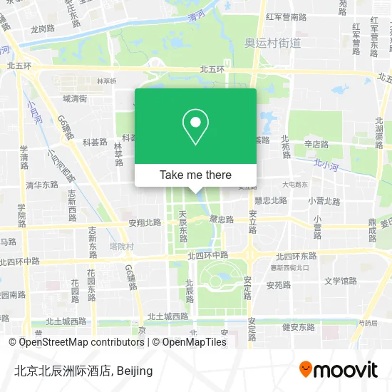 北京北辰洲际酒店 map