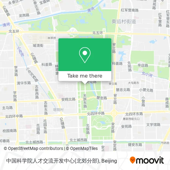 中国科学院人才交流开发中心(北郊分部) map