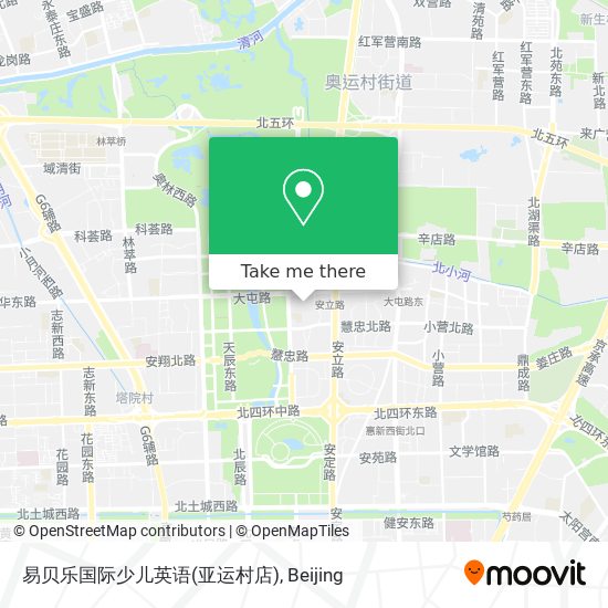 易贝乐国际少儿英语(亚运村店) map
