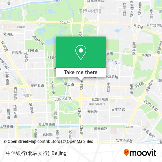 中信银行(北辰支行) map
