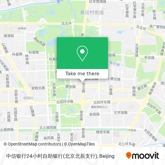 中信银行24小时自助银行(北京北辰支行) map