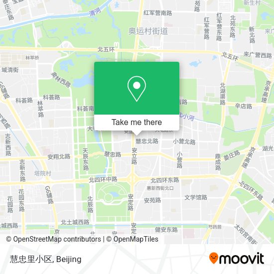 慧忠里小区 map