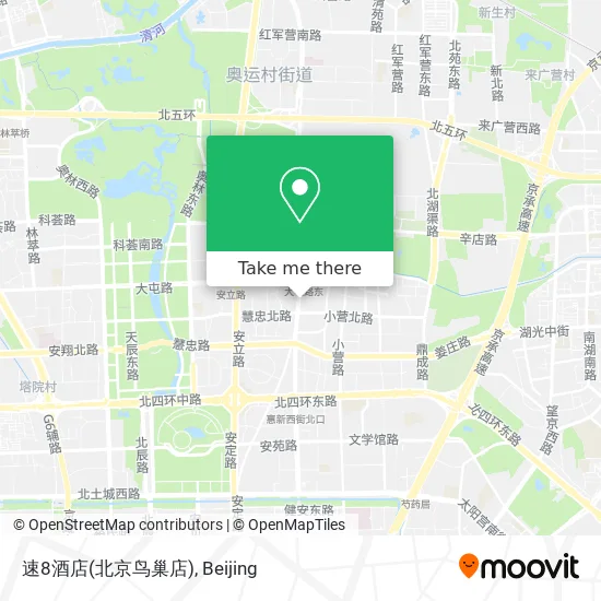 速8酒店(北京鸟巢店) map