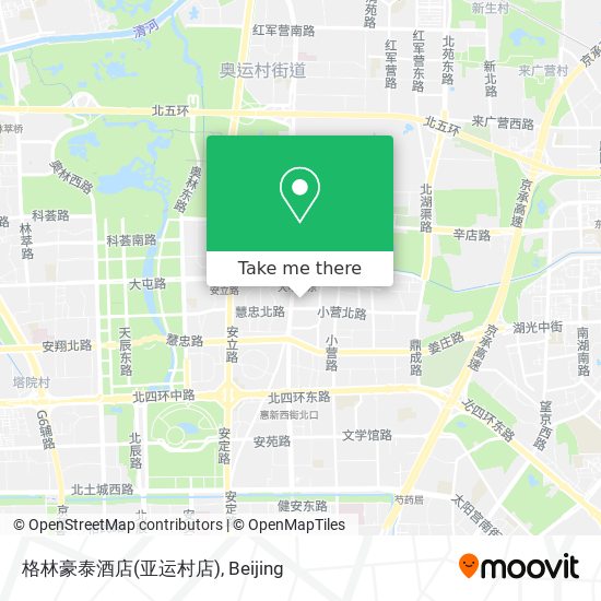 格林豪泰酒店(亚运村店) map