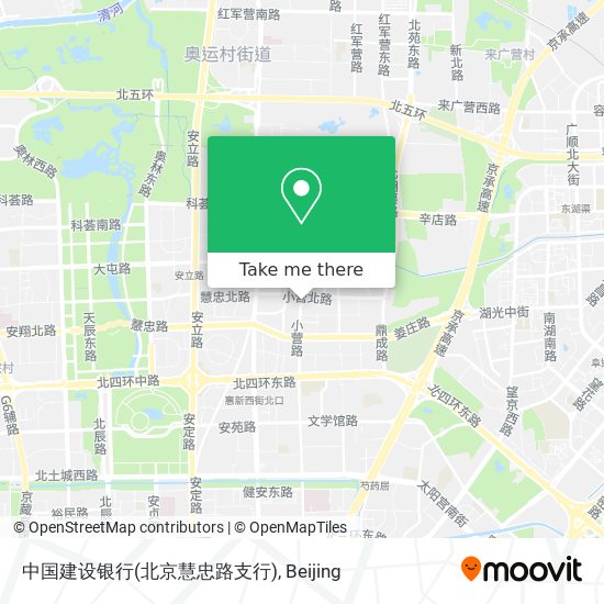 中国建设银行(北京慧忠路支行) map