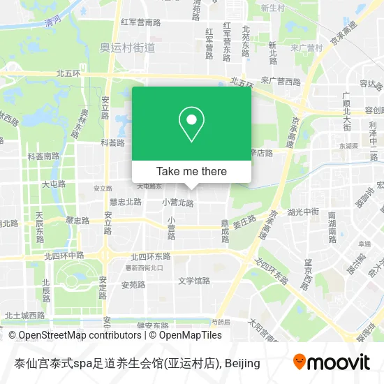 泰仙宫泰式spa足道养生会馆(亚运村店) map