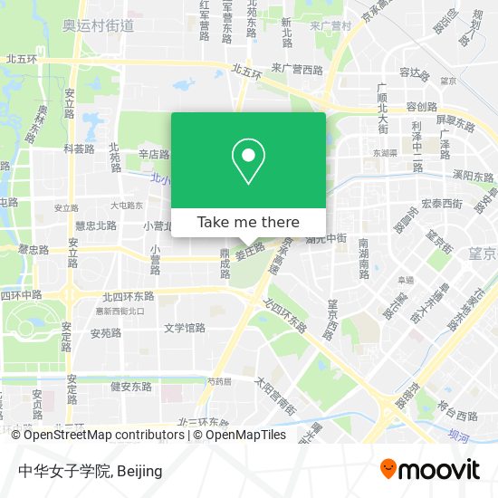 中华女子学院 map