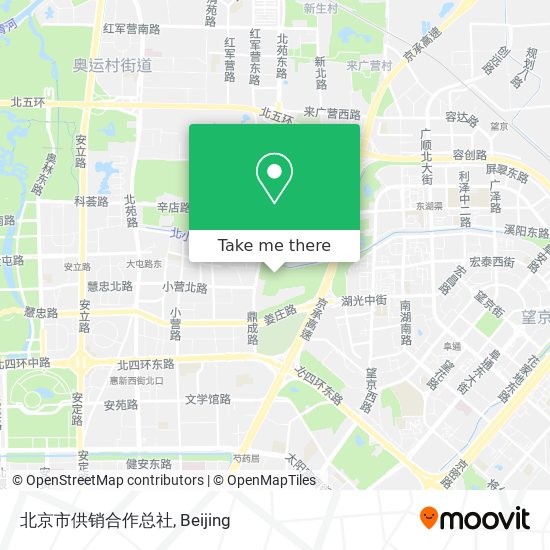 北京市供销合作总社 map