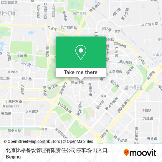 北京比格餐饮管理有限责任公司停车场-出入口 map
