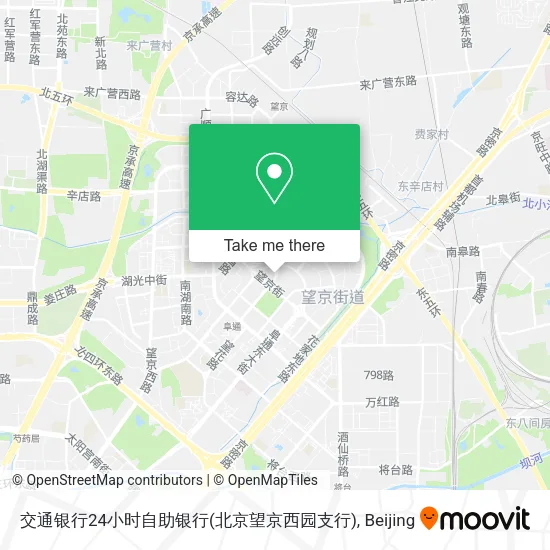 交通银行24小时自助银行(北京望京西园支行) map