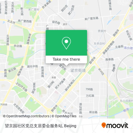 望京园社区党总支居委会服务站 map