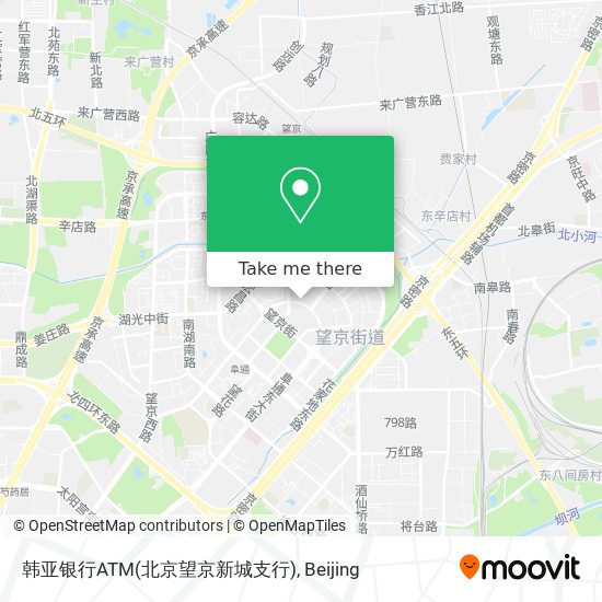 韩亚银行ATM(北京望京新城支行) map
