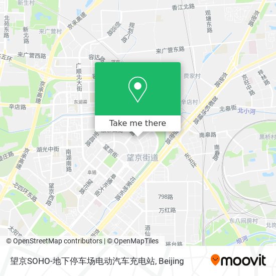 望京SOHO-地下停车场电动汽车充电站 map