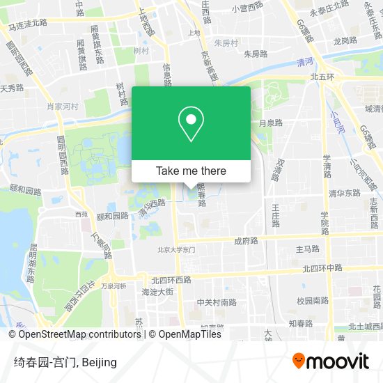 绮春园-宫门 map