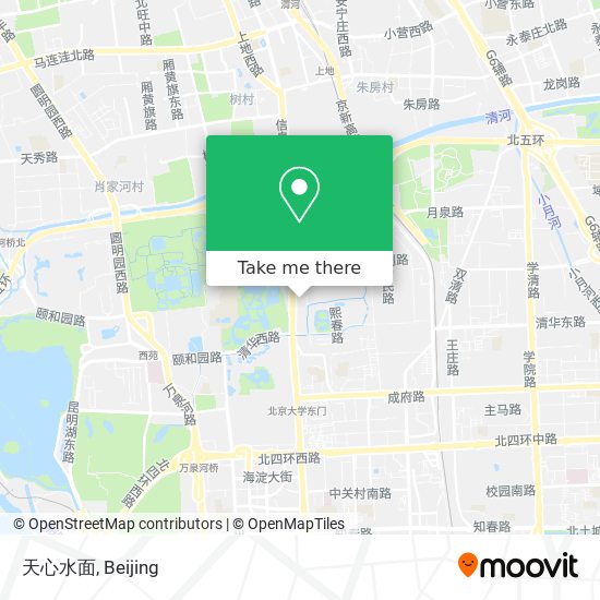 天心水面 map