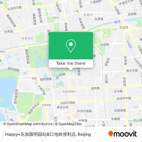 Happy+乐加圆明园站B口地铁便利店 map