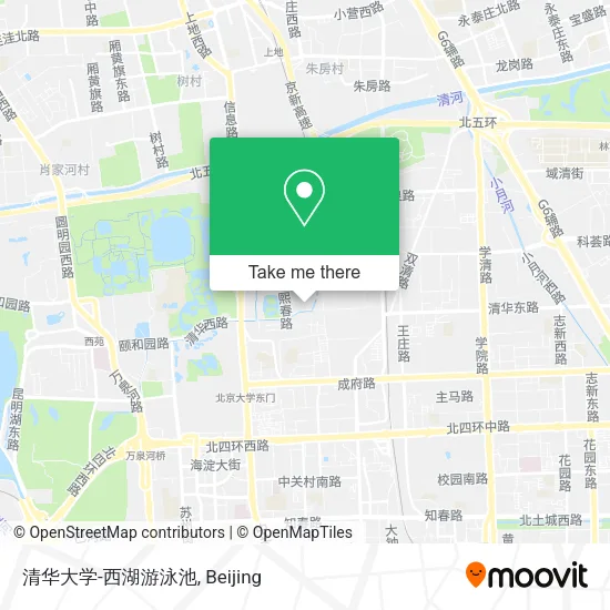 清华大学-西湖游泳池 map