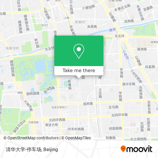 清华大学-停车场 map