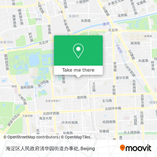 海淀区人民政府清华园街道办事处 map