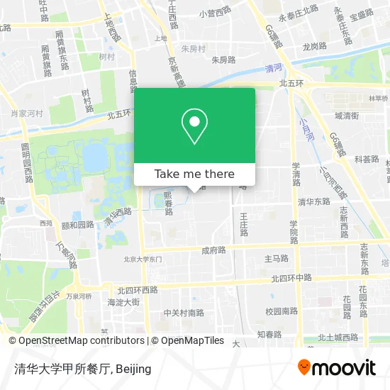 清华大学甲所餐厅 map