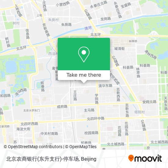 北京农商银行(东升支行)-停车场 map