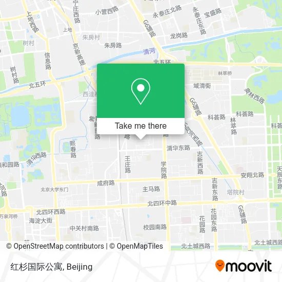 红杉国际公寓 map