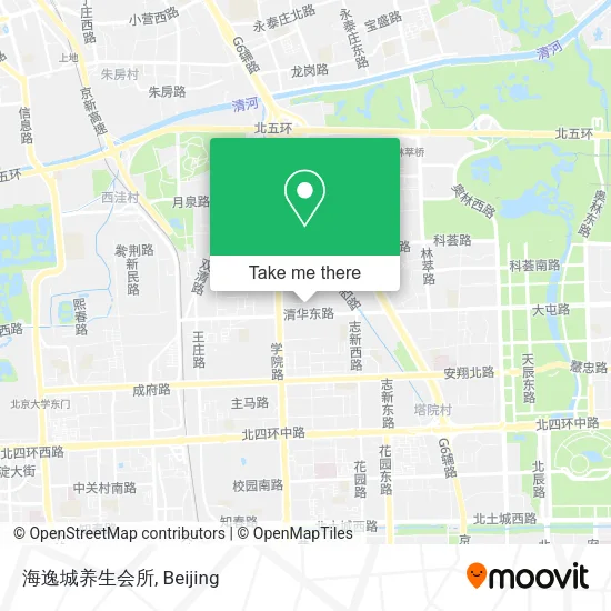 海逸城养生会所 map