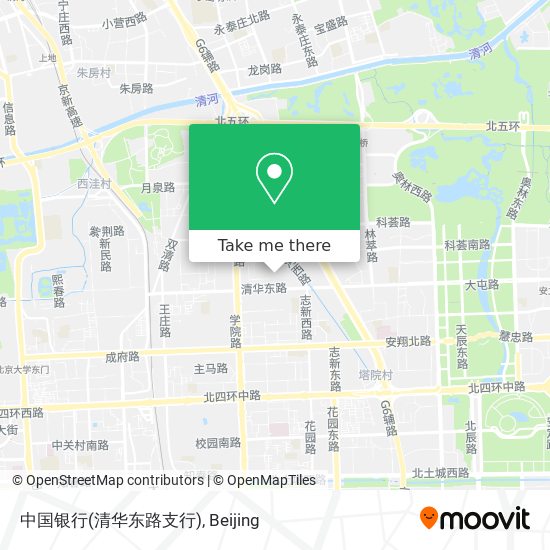 中国银行(清华东路支行) map