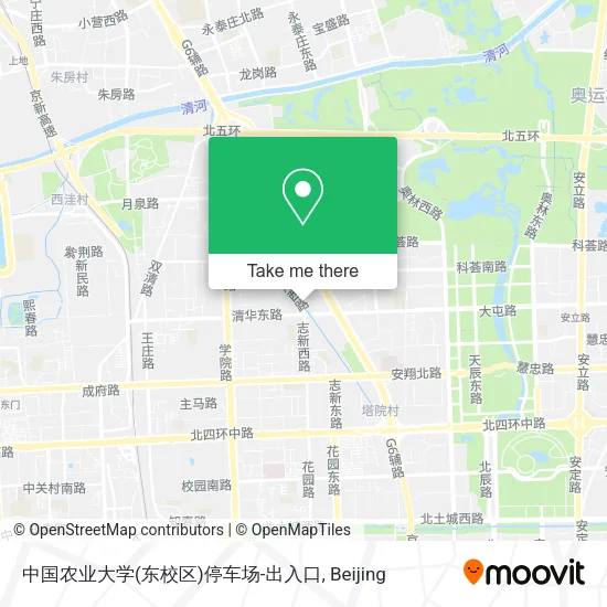 中国农业大学(东校区)停车场-出入口 map