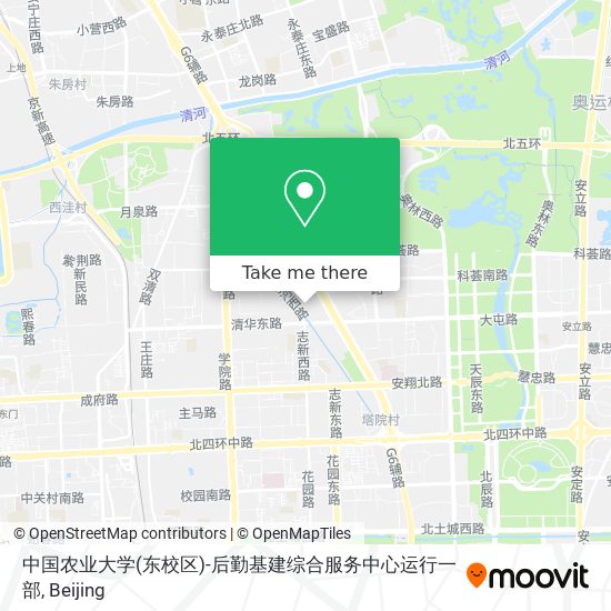 中国农业大学(东校区)-后勤基建综合服务中心运行一部 map