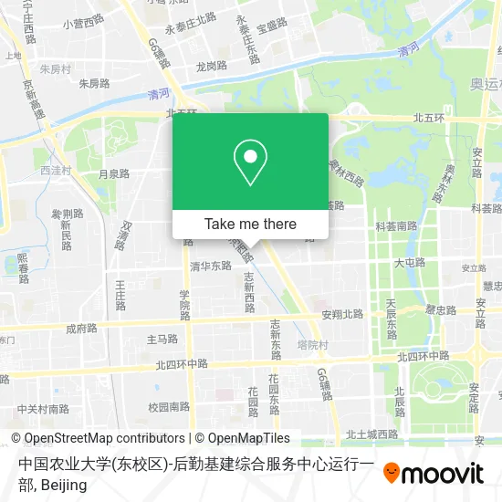 中国农业大学(东校区)-后勤基建综合服务中心运行一部 map