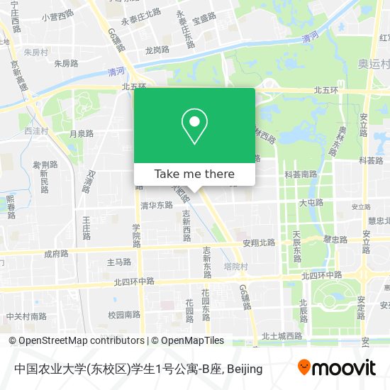 中国农业大学(东校区)学生1号公寓-B座 map