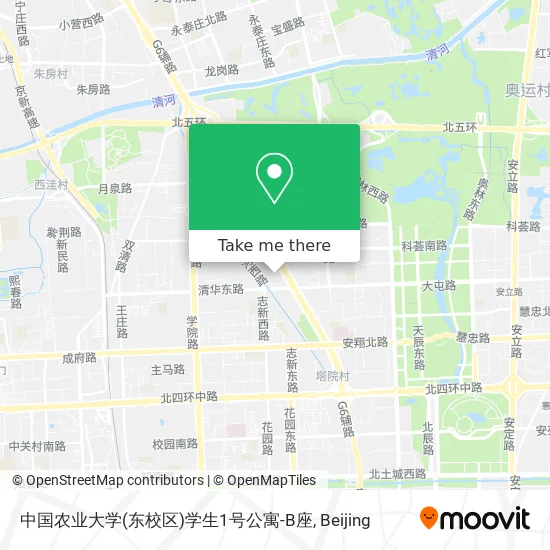 中国农业大学(东校区)学生1号公寓-B座 map