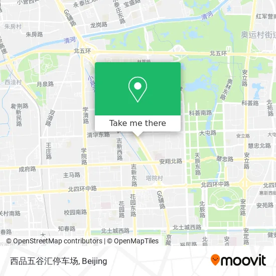 西品五谷汇停车场 map