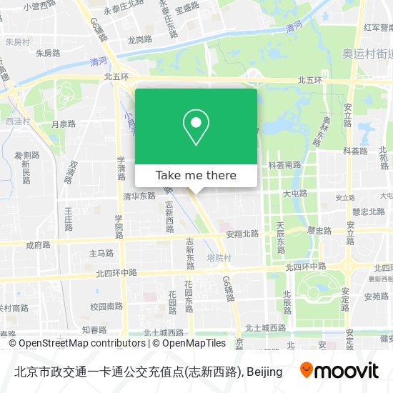 北京市政交通一卡通公交充值点(志新西路) map