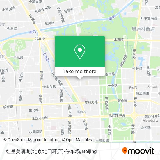 红星美凯龙(北京北四环店)-停车场 map